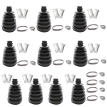 10x CV Boot Kits Drive Shaft Universal Fit With Metal Clamps And Grease